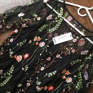ASOS boohoo dress with Embroidered flowers